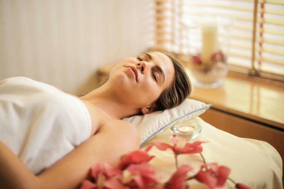 Relaxed women sleeping