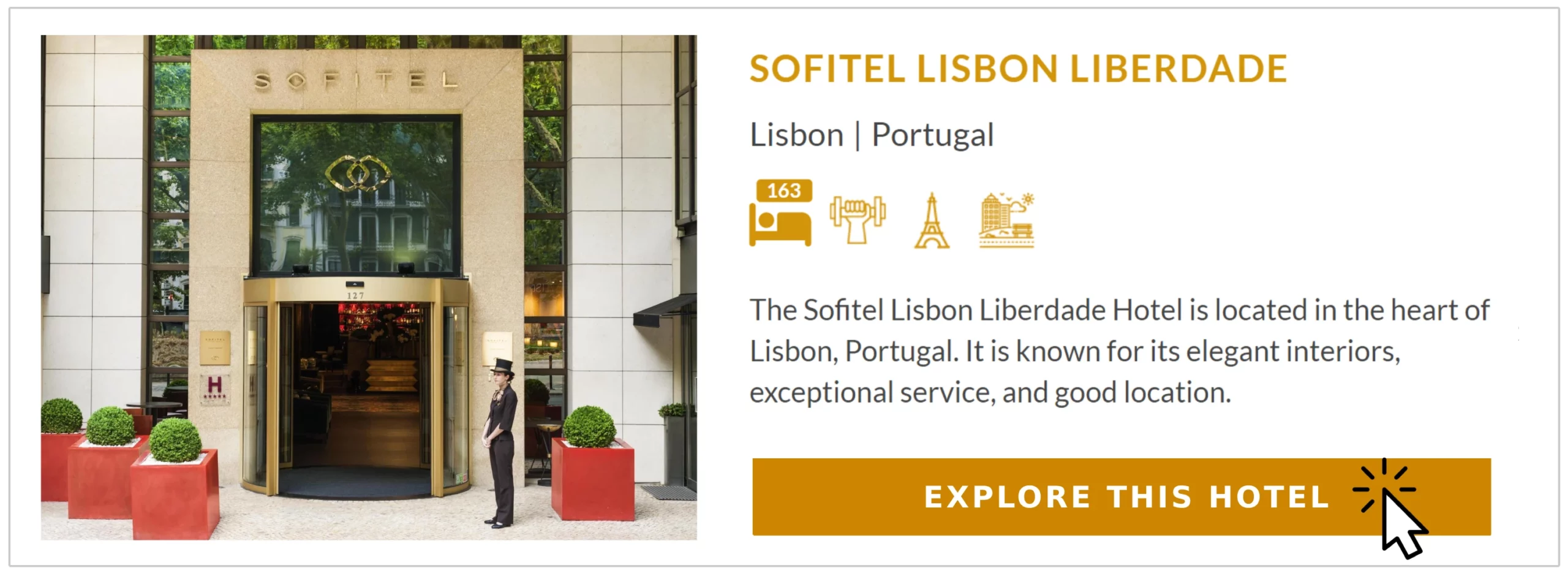 Sofitel Lisbon hotel entrance