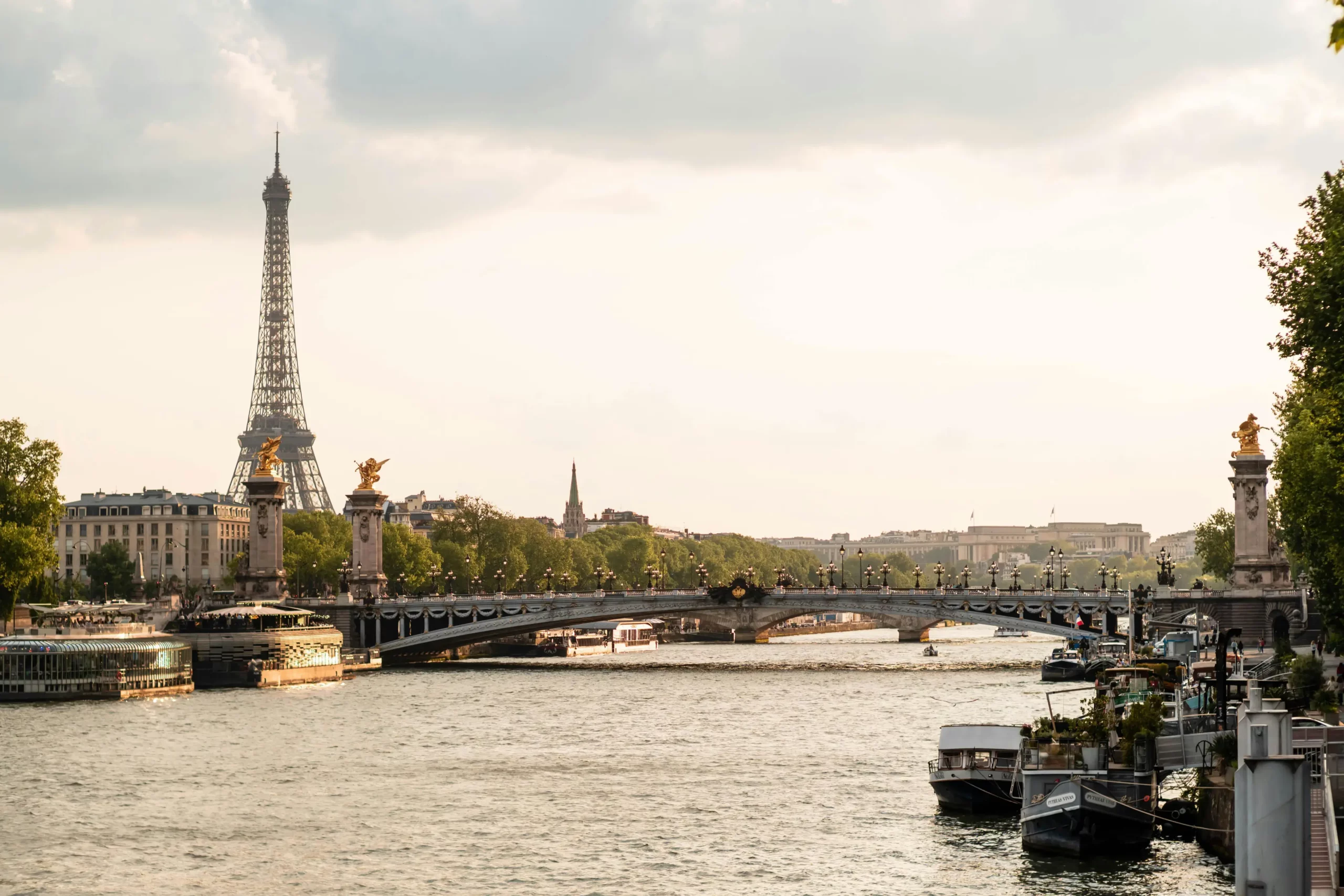 view of the Eiffel tower